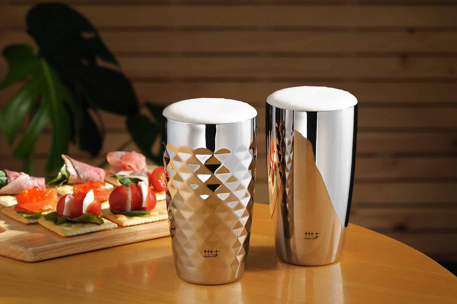 요시카와 미가키야 신디케이트 다이아몬드 텀블러 370ml 2P 텀블러 실버 다이아몬드 커팅 이미지 8