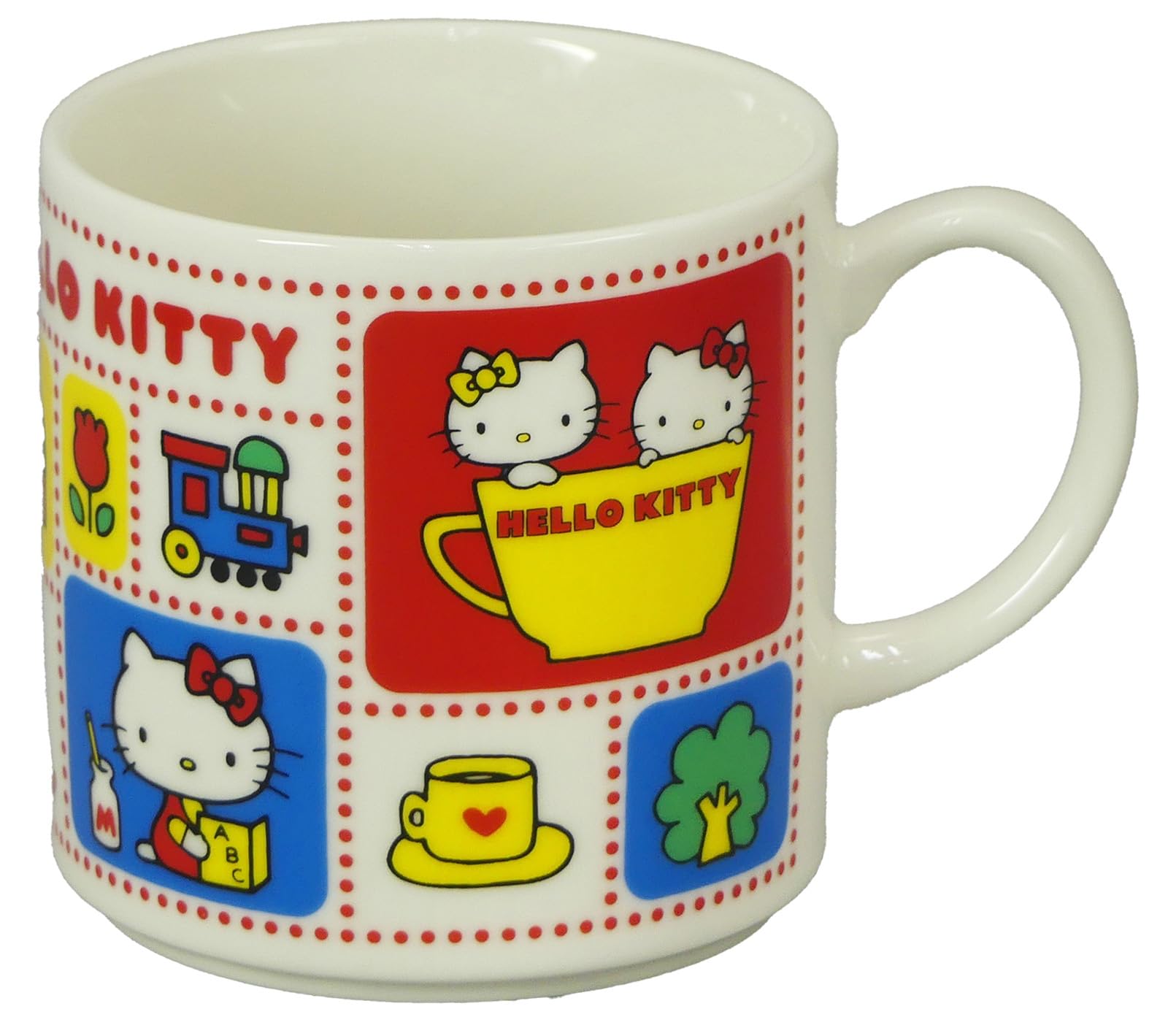 야마카 헬로키티 레트로 머그컵 HK211-11 350ml 도자기