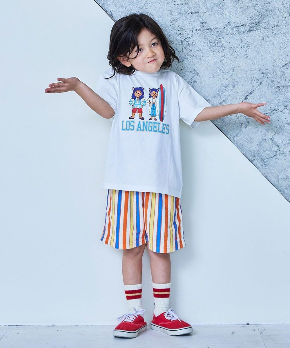 마키즈 COTTON from U.S.A 시티 프린트 반팔 티셔츠 C10 라이트블루 130 이미지 5