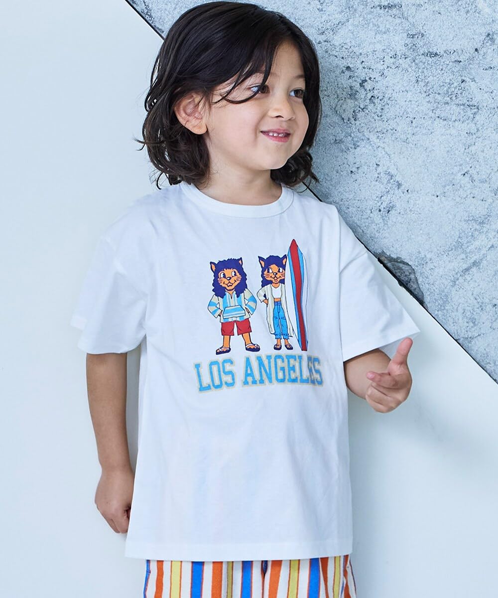 마키즈 COTTON from U.S.A 시티 프린트 반팔 티셔츠 C10 라이트블루 130 이미지 4