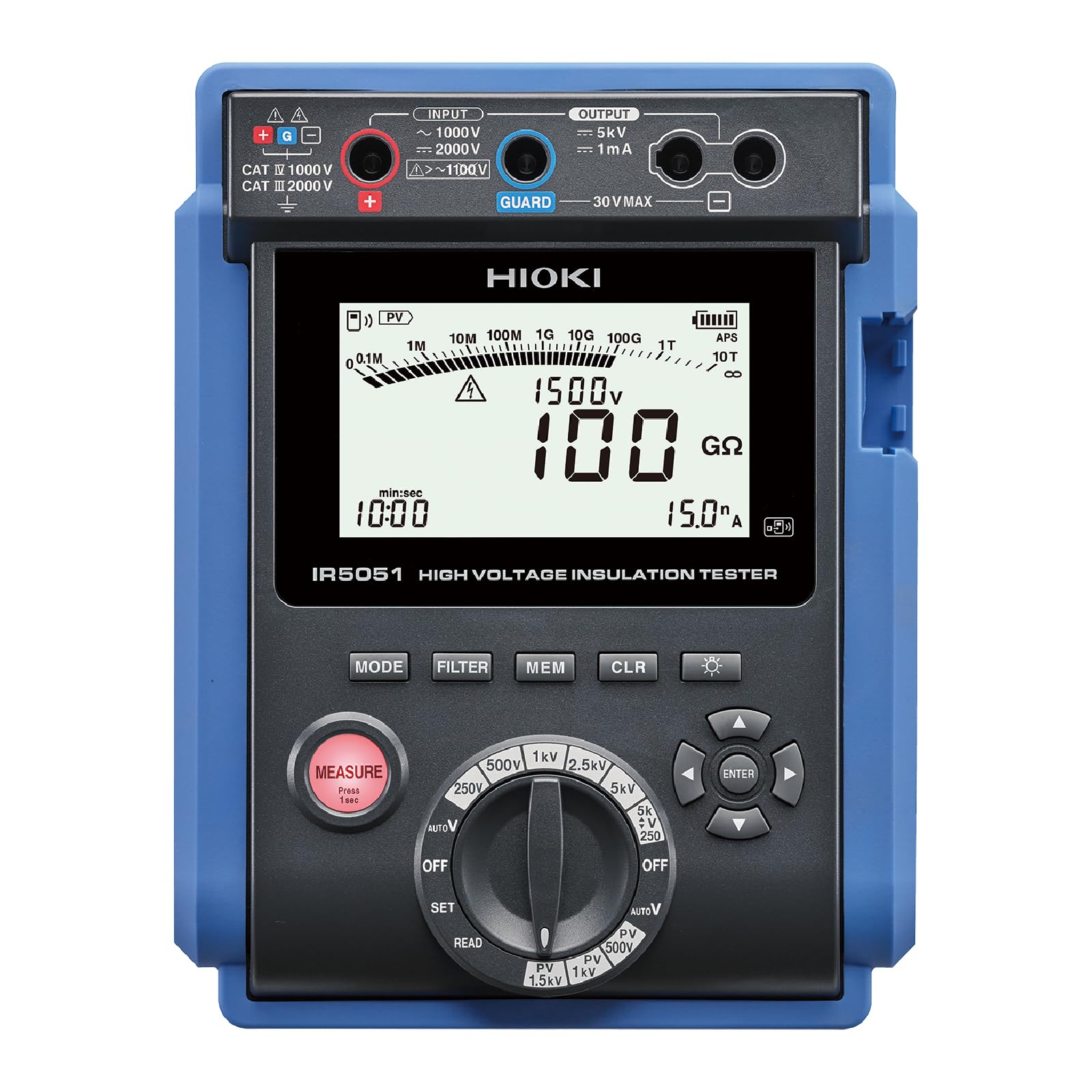 하이오키 IR5051 고압 절연저항계 5kV 태양광 전용 이미지 2