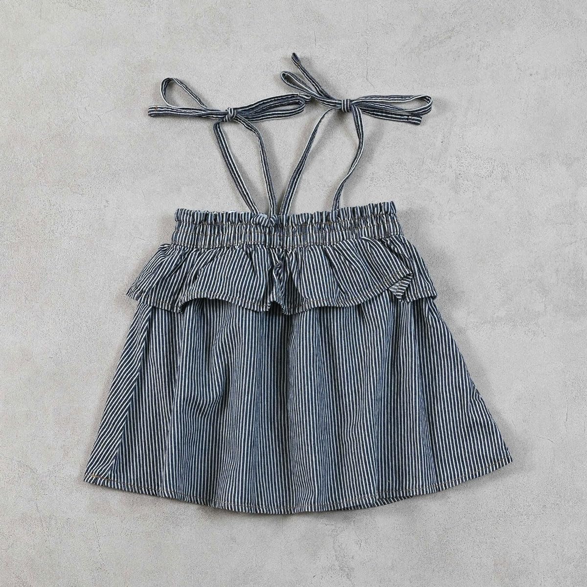 마키즈 COTTON from U.S.A 데님 캐미 튜닉 Ｃ７０네이비 130 이미지 2