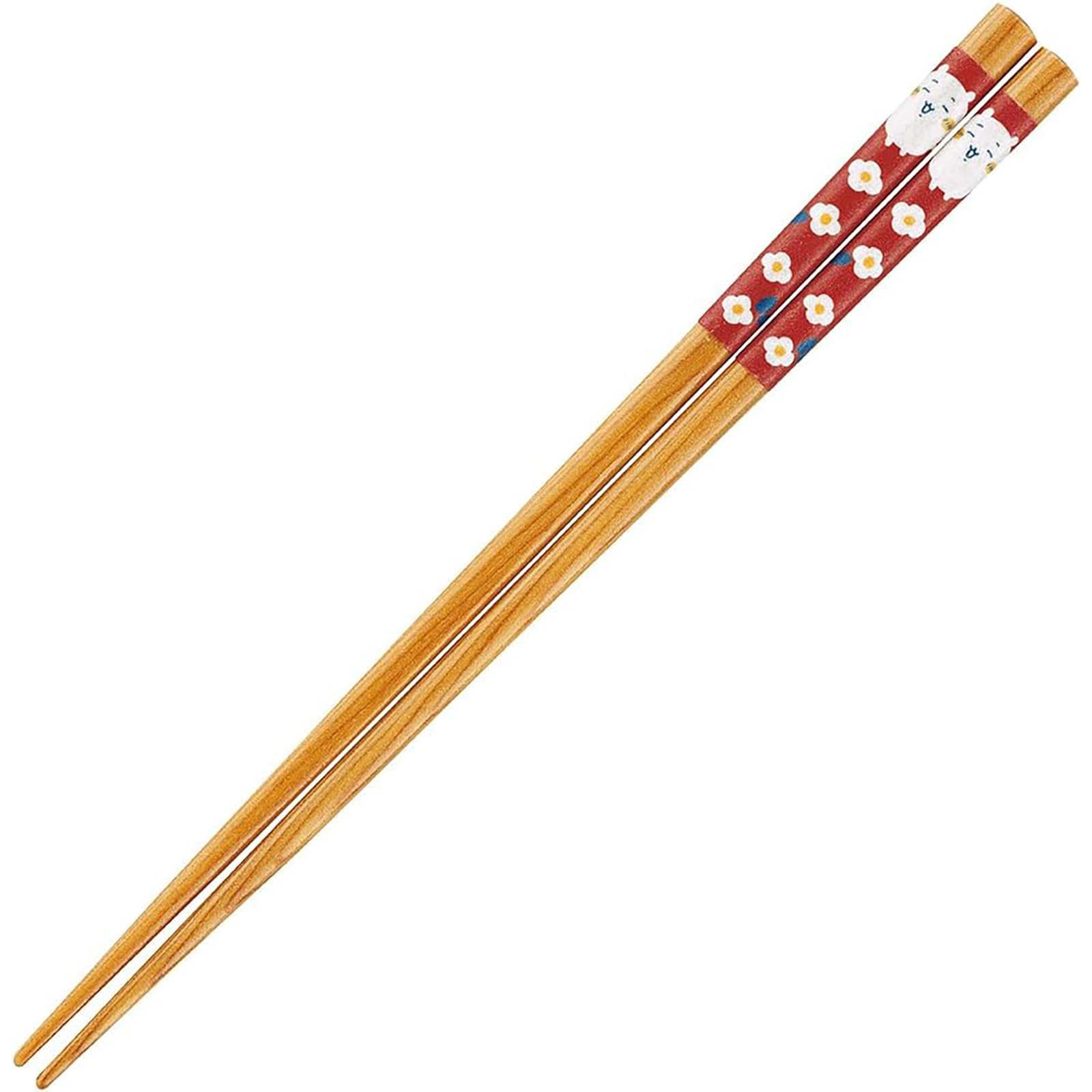 야마카 치이카와 플라워가든 CKW21-840 21cm 천연 나무 젓가락 레드