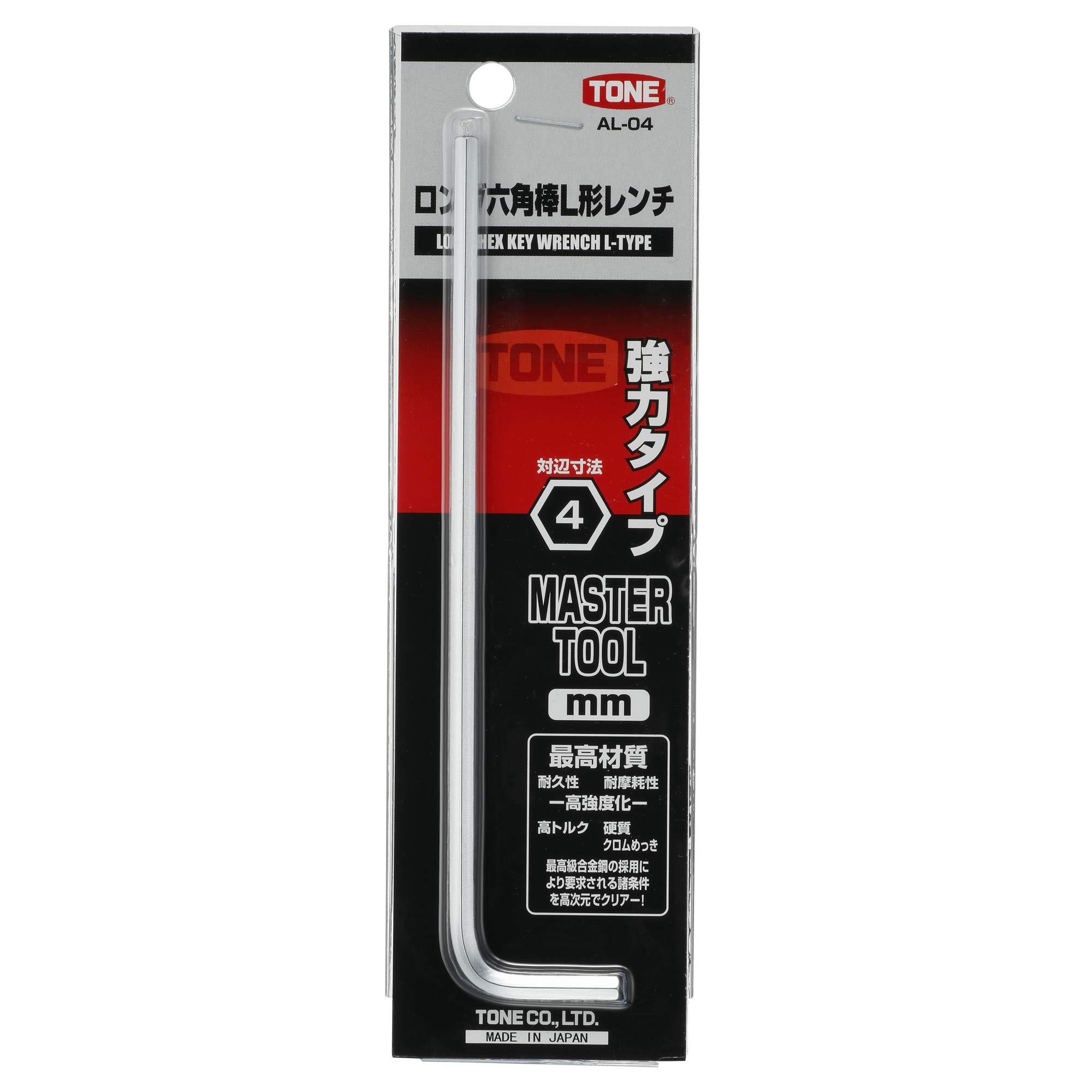 토네 AL-04 4mm 롱 육각 L렌치 이미지 3