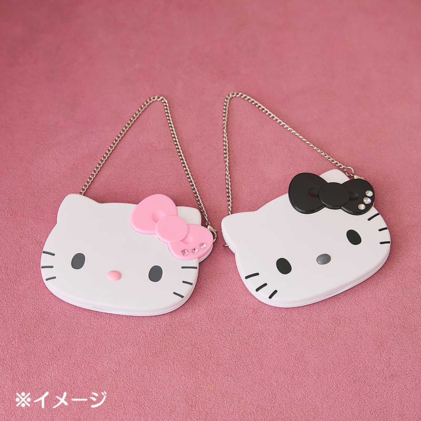 산리오 I Love Hello Kitty 블랙 338826 양면 거울 이미지 5