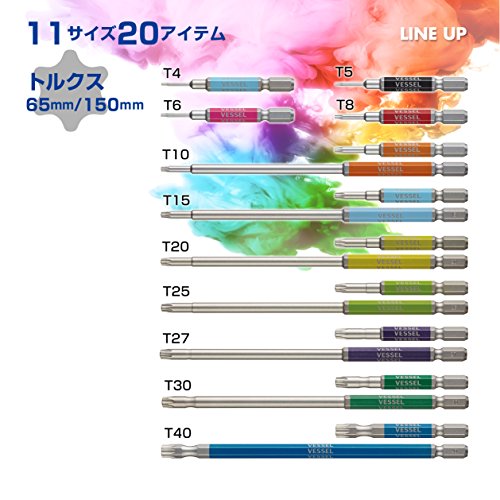 베셀 고사이 토르크스 비트 T6H 65mm 1개입 GSVT06SH 이미지 5