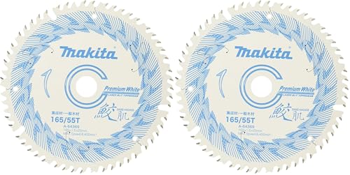 마키타 사메하다 프리미엄 화이트 A-64369 165mm 55P 원형톱날 2개입 이미지 1