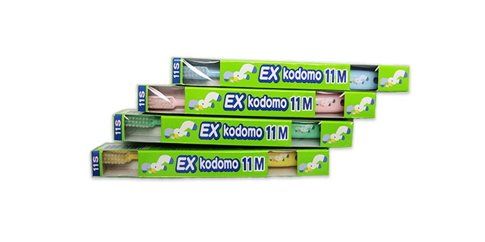 라이온 DENT.EX kodomo 코도모 11S 20개입 어린이 칫솔 혼합치열 후기 8-12세 이미지 3