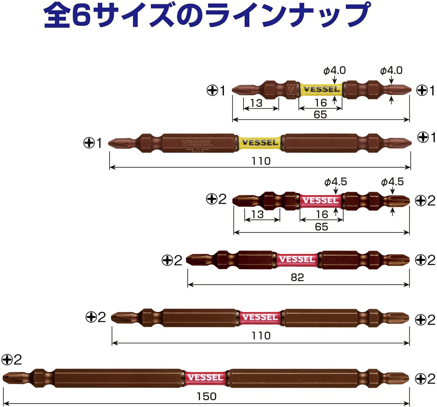 베셀 사키스보 슬림 토션 비트 SDT141065 +1 65mm 2개입 이미지 7