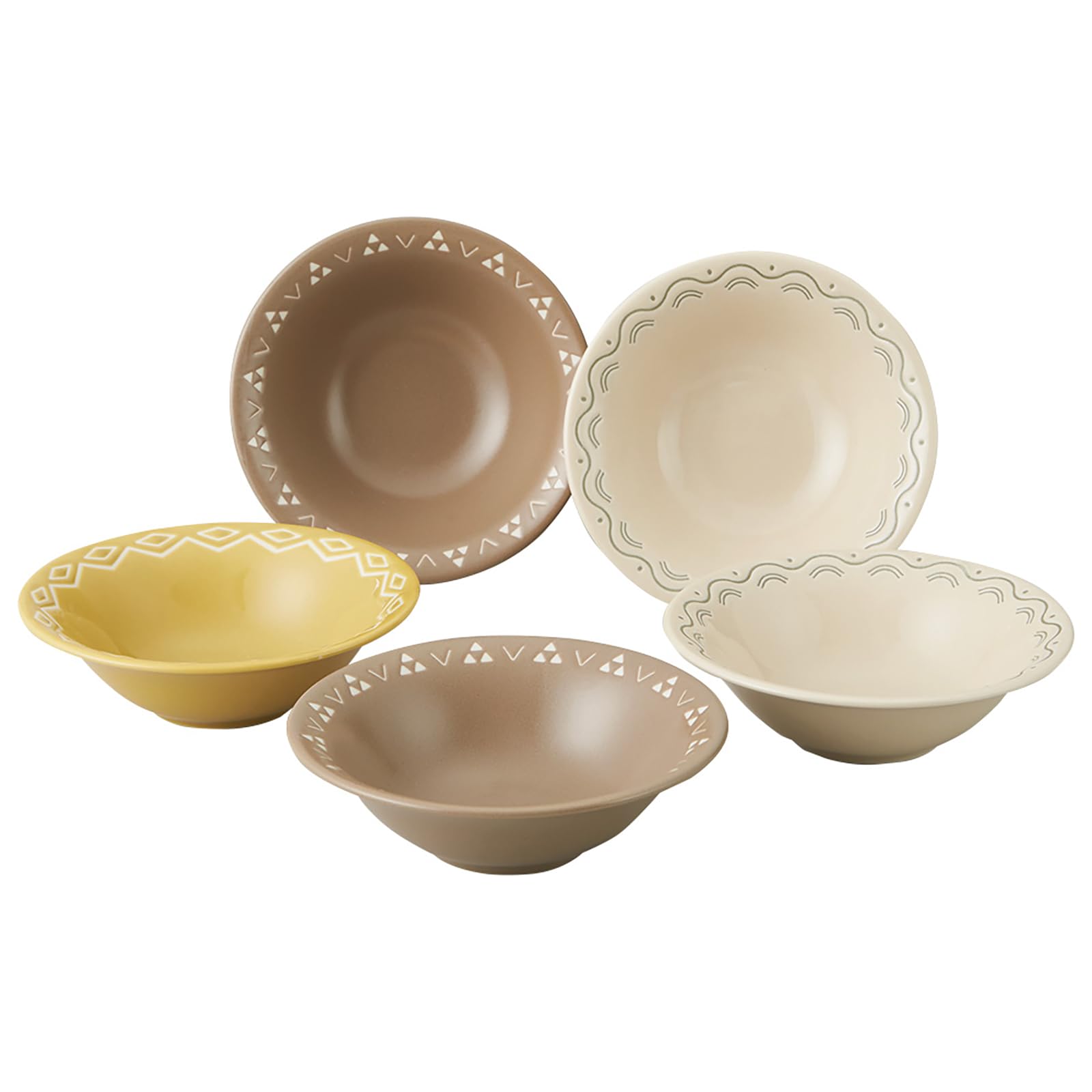 야마카 코몬 16cm 볼 5p 세트 YMK80-72 3색 약 16 16 5cm 16cm 볼