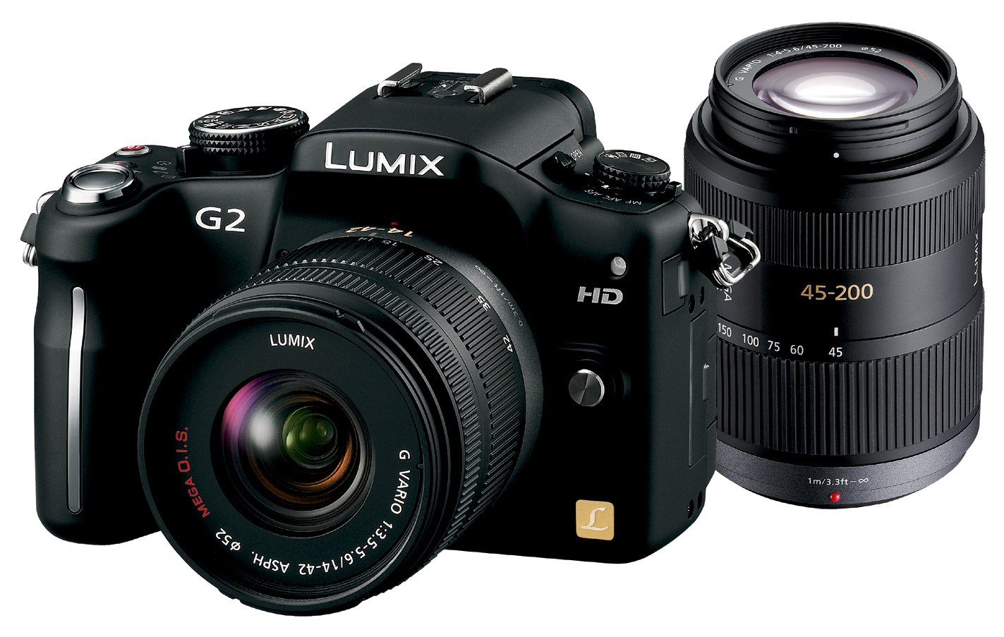 [중고] 파나소닉 G2 더블 줌 렌즈 키트 14-42mm 45-200mm 미러리스 카메라 이미지 1