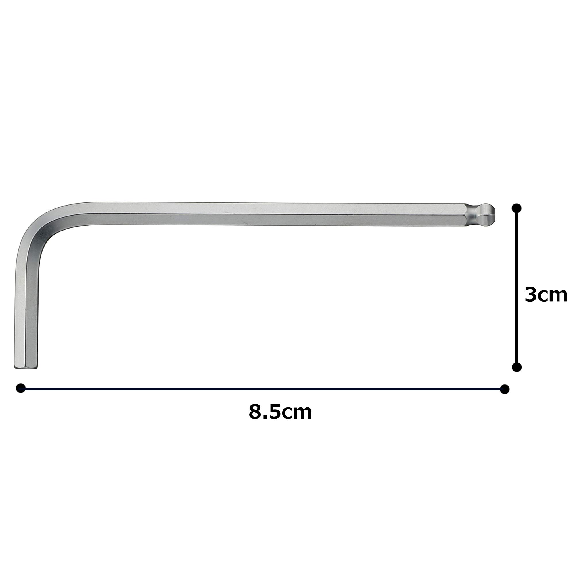 토네 볼포인트 L형 렌치 BS-04 4mm 육각렌치 이미지 4