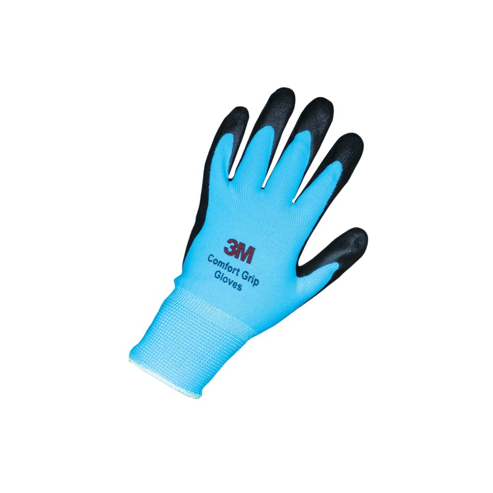 3M 컴포트 그립 블루 M 작업용 장갑 3켤레 블루 3켤레 세트 이미지 2