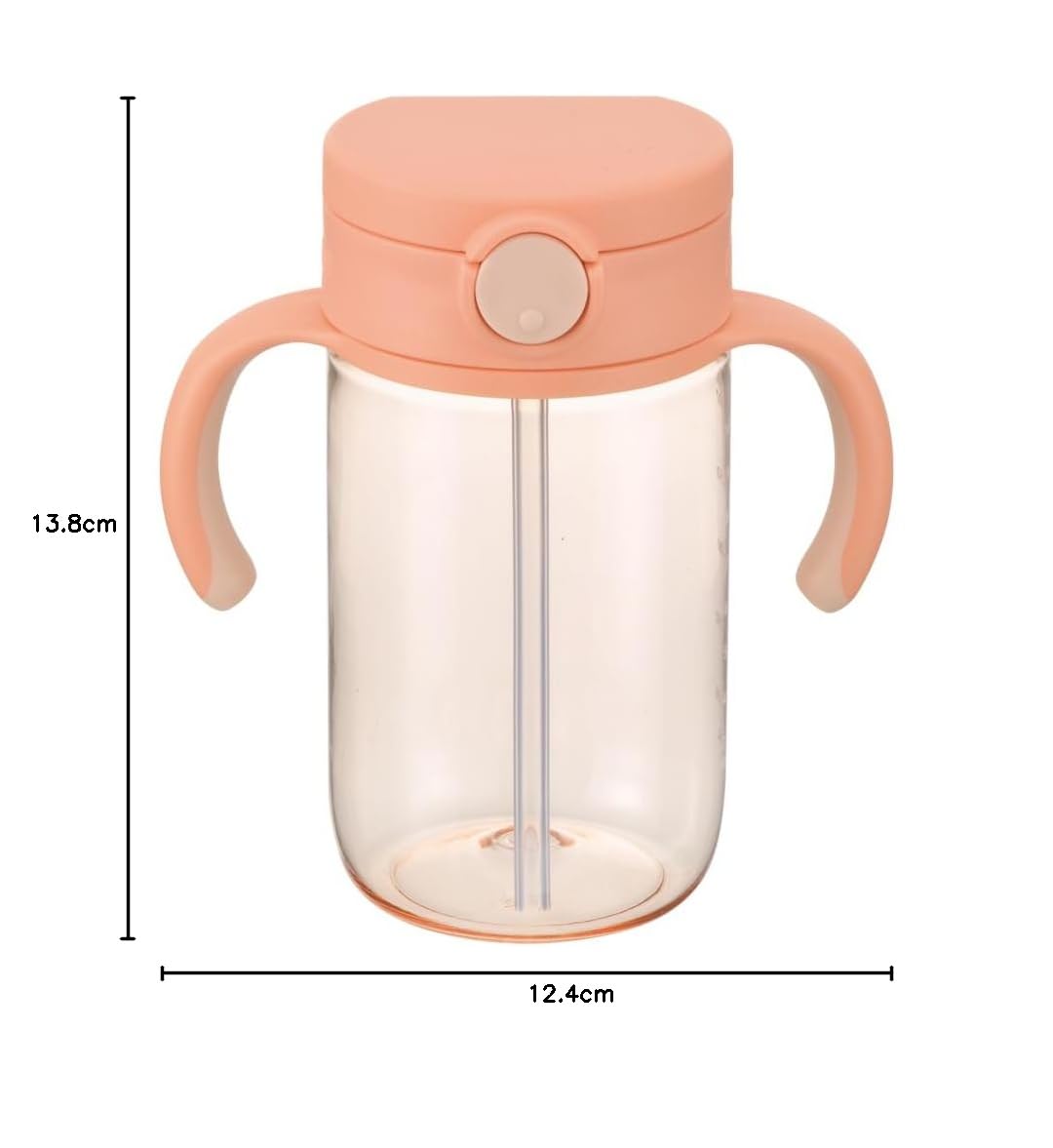 리첼 아쿠아라이트 외출용 빨대컵 오렌지 320ml 샘방지 세척편한 이미지 7