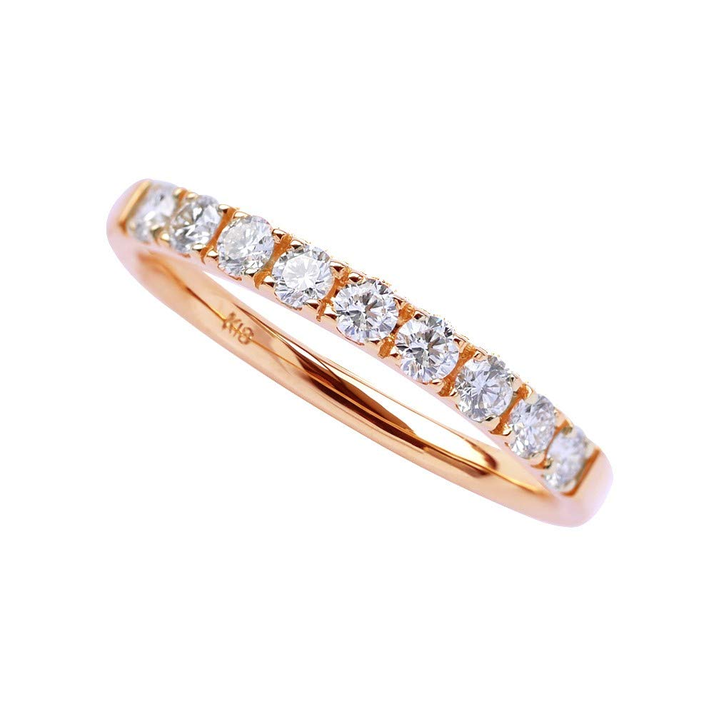 교세라 하프 이터니티 다이아몬드 반지 K18 핑크골드 0.3ct 9호