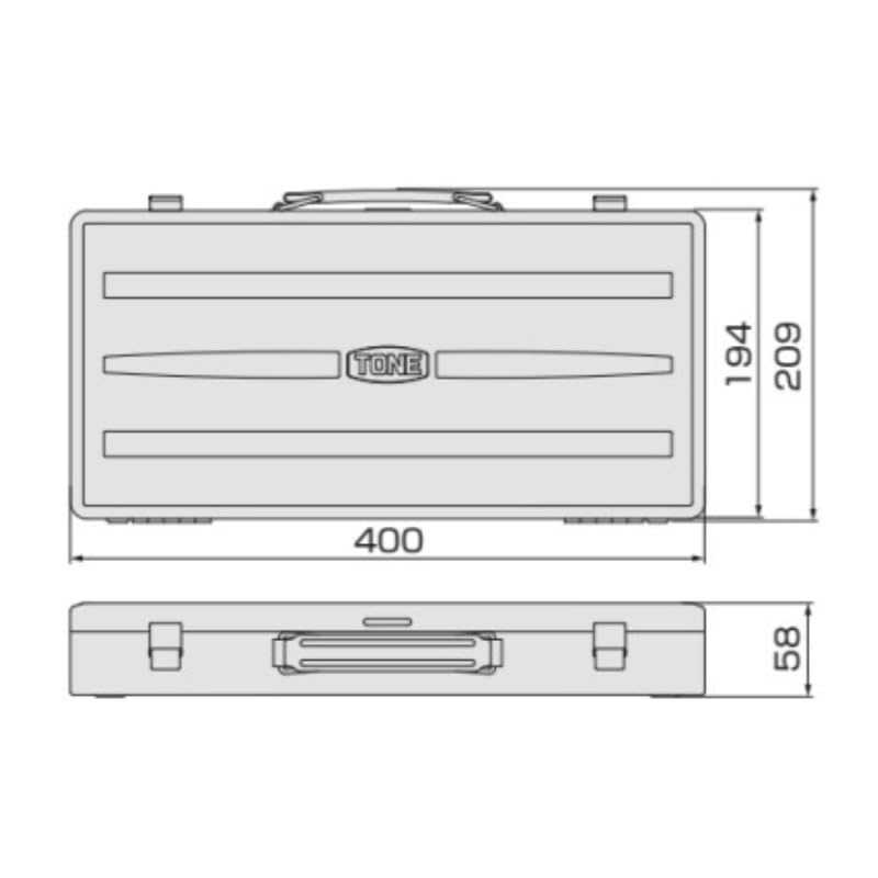 토네 260MISO 12.7mm 소켓 렌치 세트 19점 이미지 6