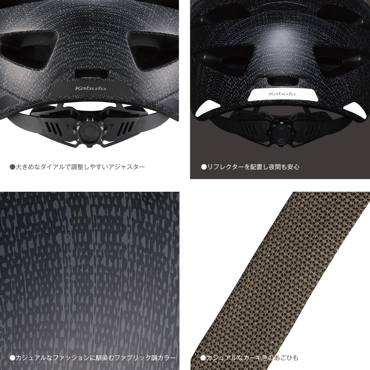 카부토 SCUDO-5 매트 블랙 57-59cm 자전거 헬멧 이미지 5