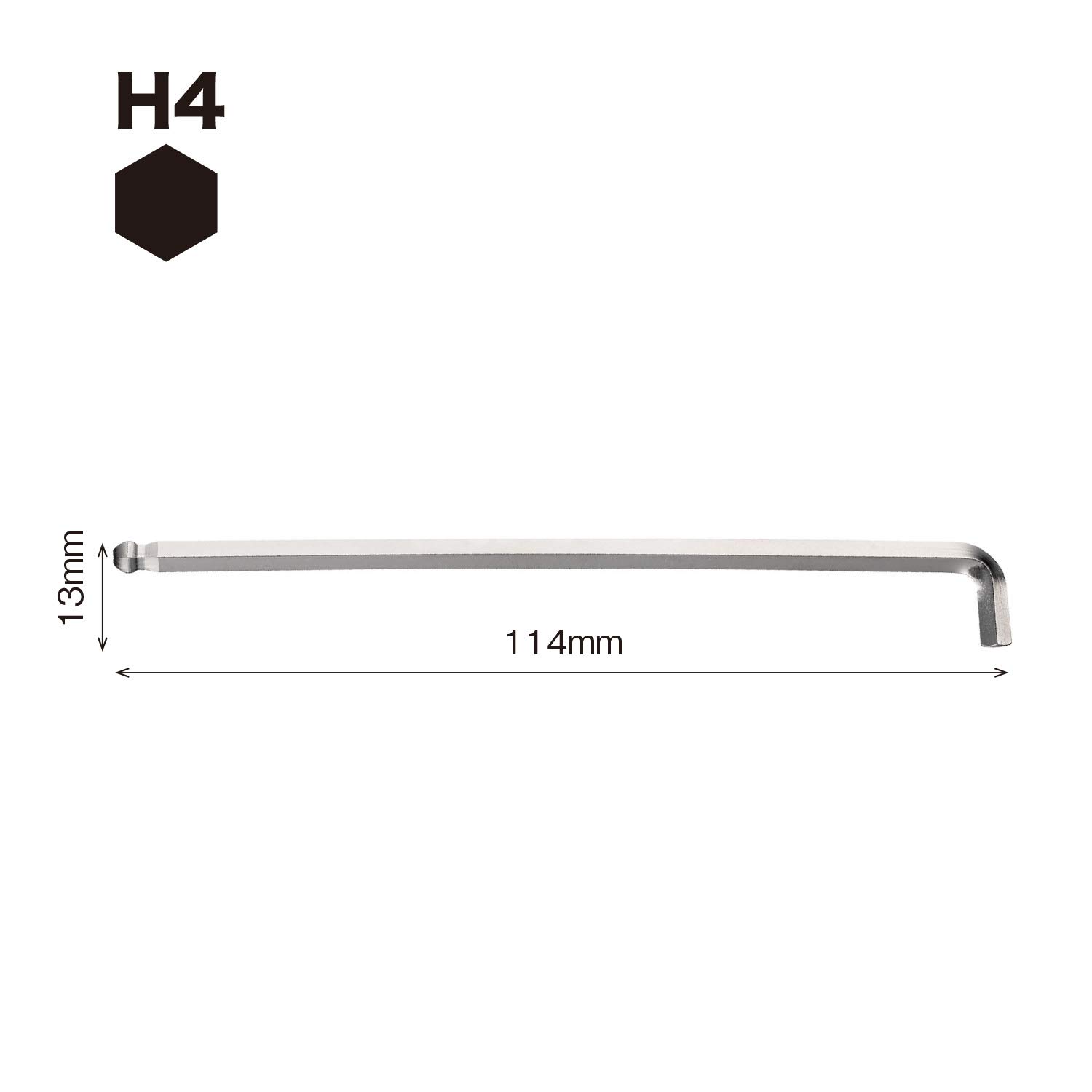 베셀 8200BP 4mm 볼포인트 L형 렌치 단축 이미지 2