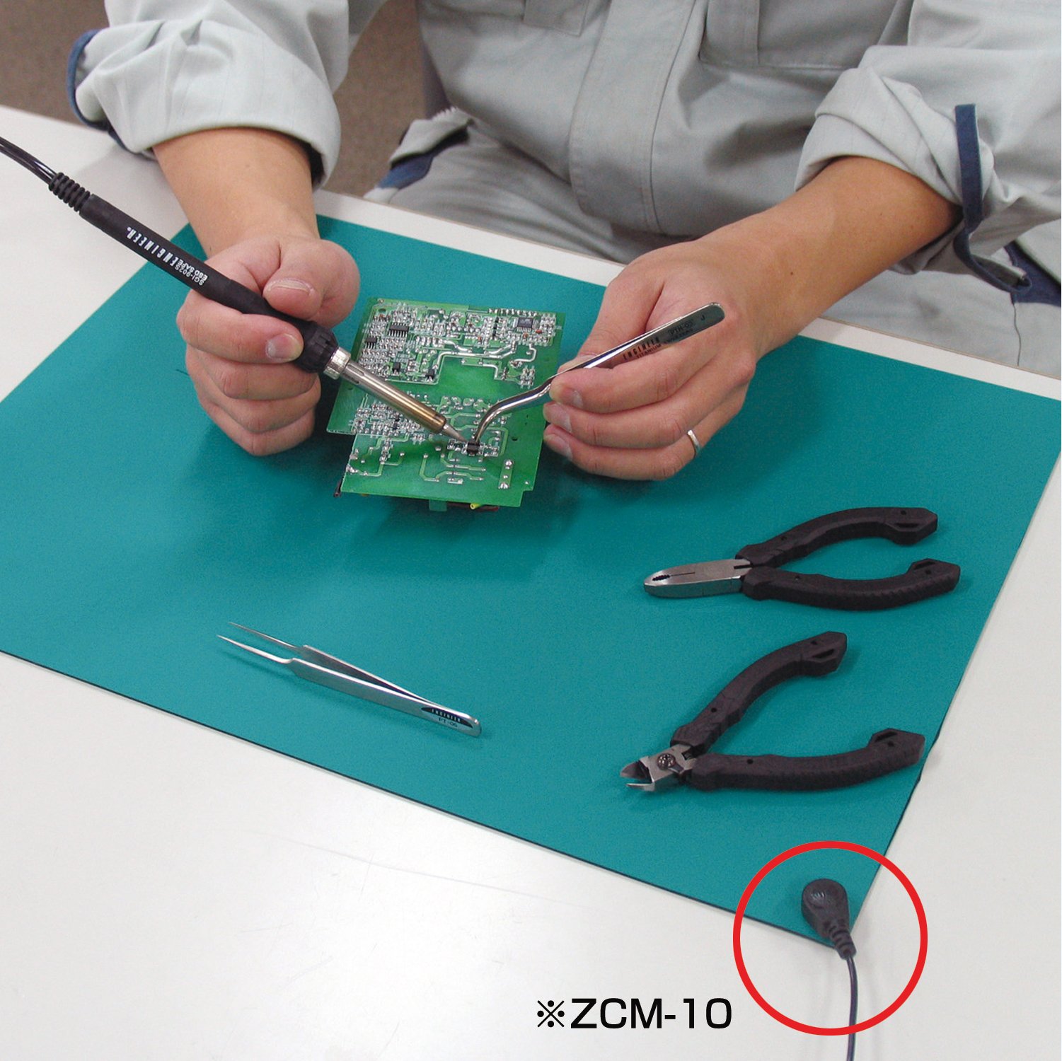 엔지니어 ZCM-10 정전기 방지 매트 접지 코드 이미지 2