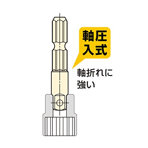 베셀 소켓 어댑터 A20BSQ2 1/4 6.35mm 이미지 4