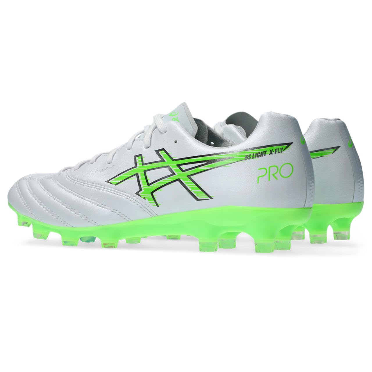 아식스 축구화 DS LIGHT X-FLY PRO 3 29.0 cm 2E 102(화이트/그린 게코) 이미지 2