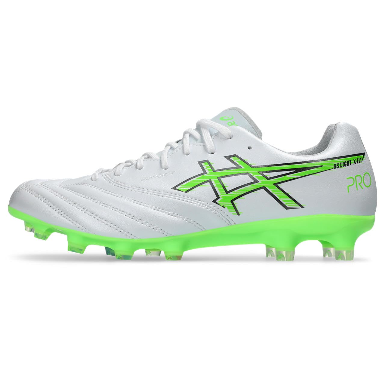 아식스 축구화 DS LIGHT X-FLY PRO 3 29.0 cm 2E 102(화이트/그린 게코) 이미지 5