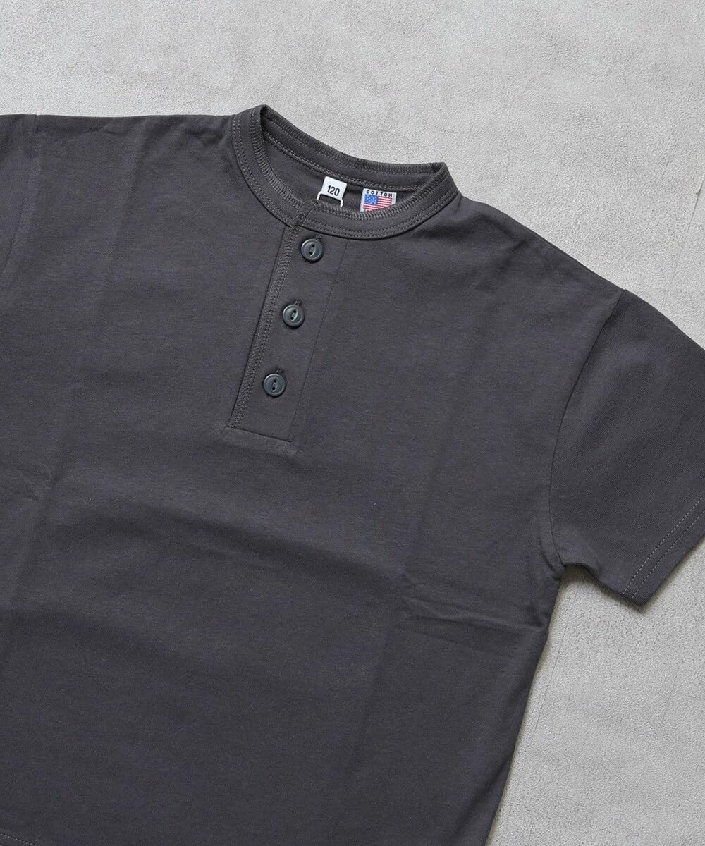 마키즈 COTTON from U.S.A 헨리넥 티셔츠 Ｄ２０베이지 80 이미지 7