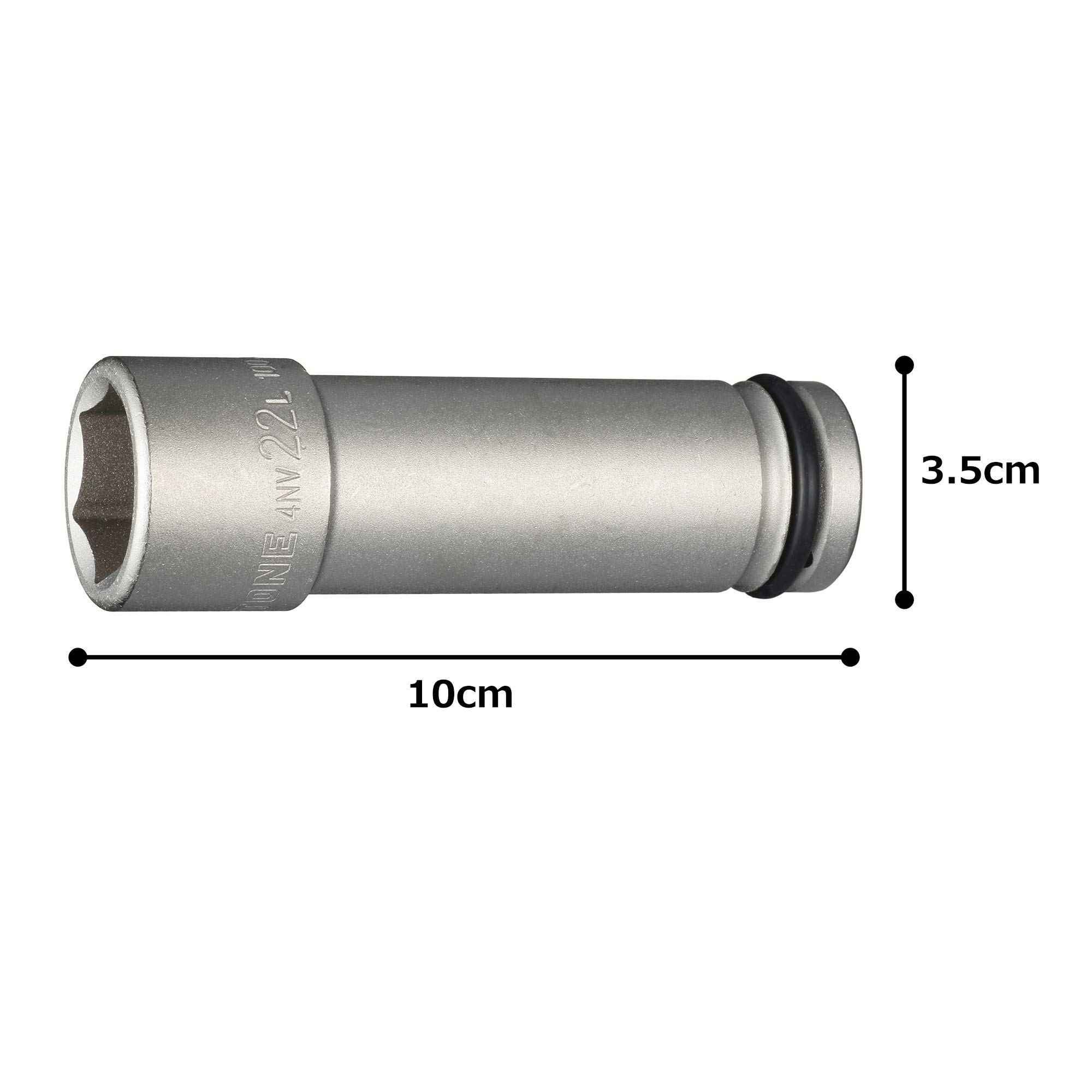 토네 HP4NV-22L100 임팩트 초롱 소켓 12.7mm 22mm 이미지 5
