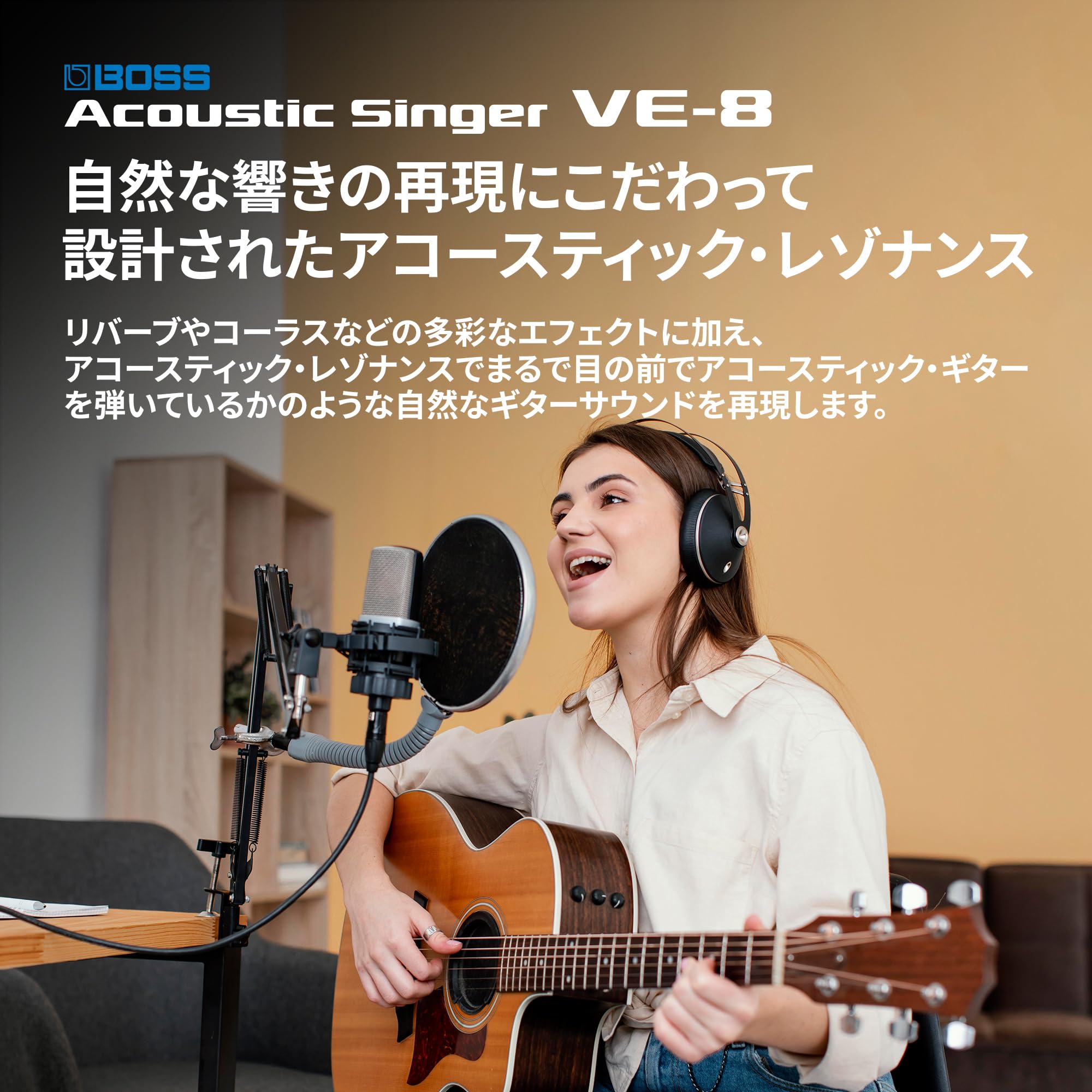 보스 VE-8 어쿠스틱 싱어 보컬 기타 이펙터 이미지 4