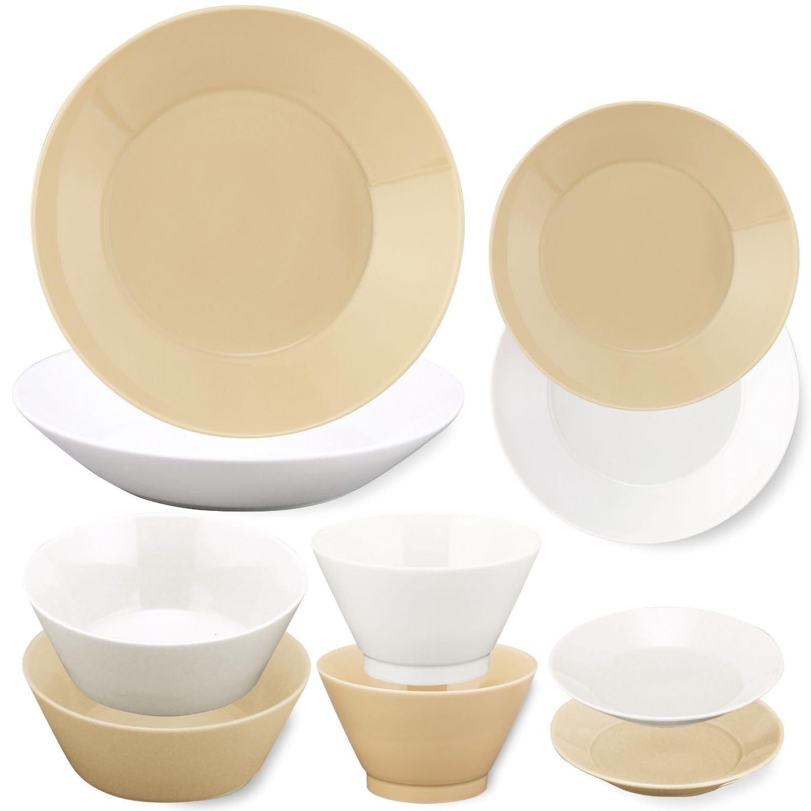 야마카 내추럴 다이닝 HYGGE YMK121/4 10종 식기세트 미노야키