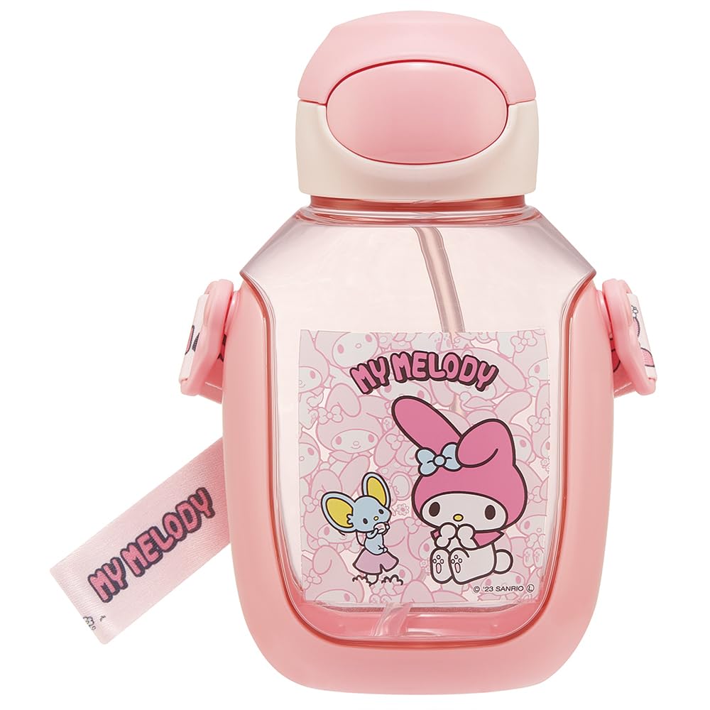 스케이터 PDSH6DX-A 530ml 빨대 물통 원터치 어린이용 마이멜로디