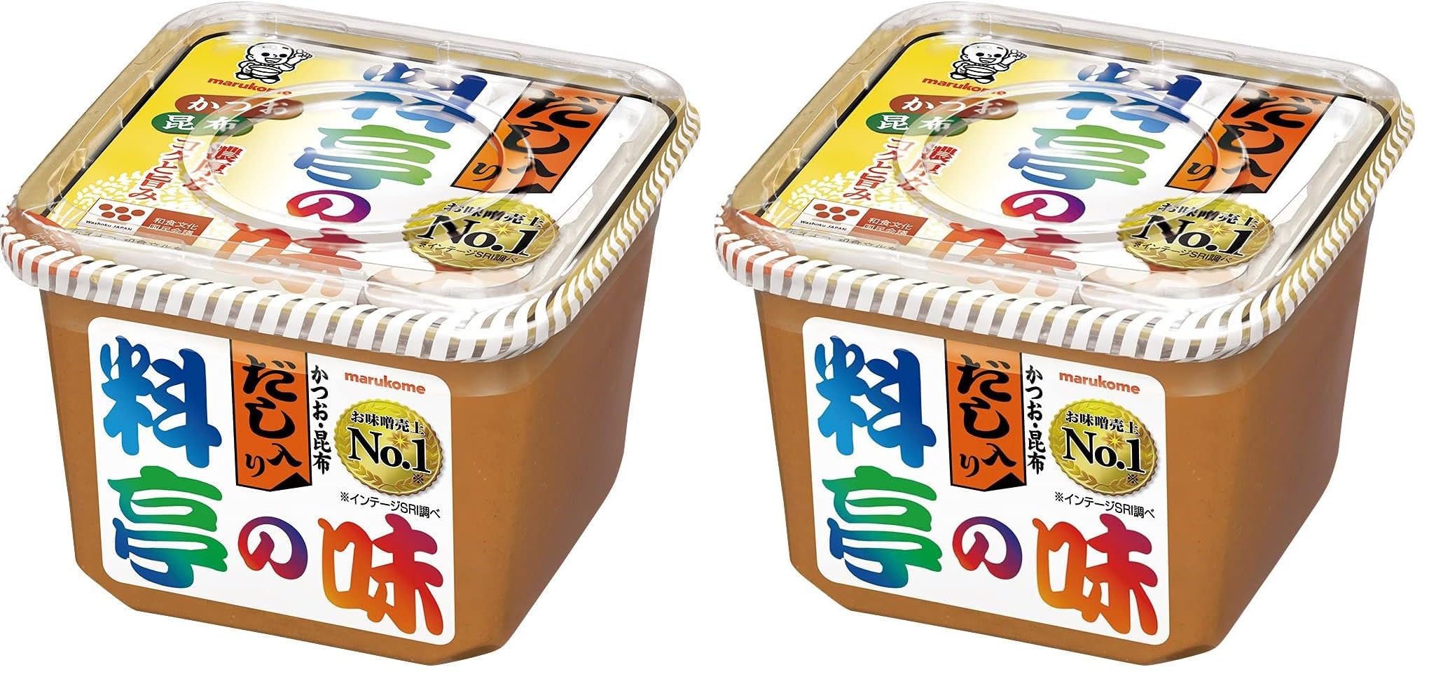 마루코메 료테이노아지 다시된장 혼합 된장, 다시마;된장;가다랑어 750그램 (x 2)