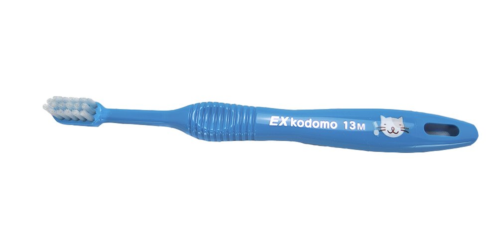 라이온 DENT.EX kodomo 코도모 13M 20개입 어린이 칫솔 유아용 0-6세 고양이