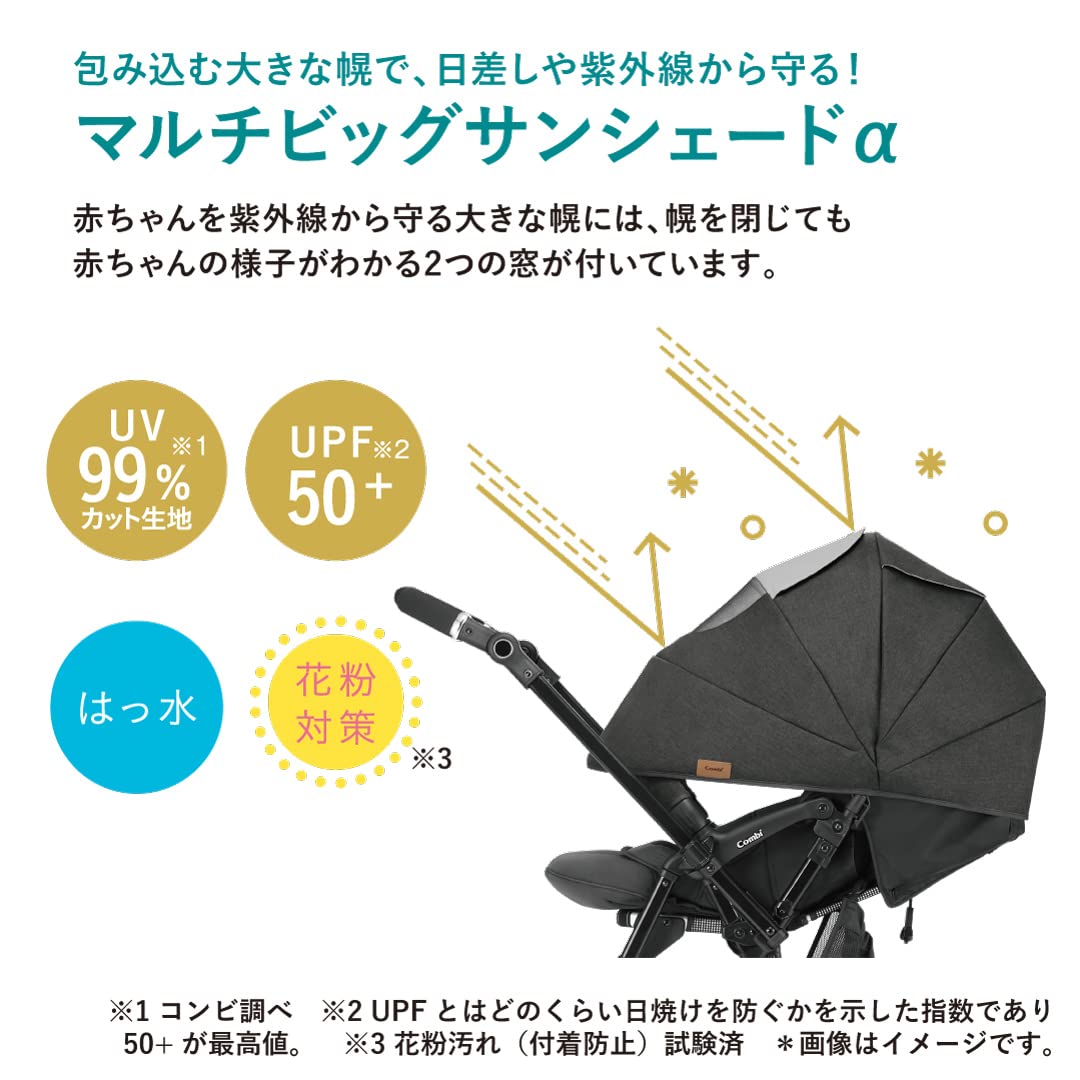 콤비 스고칼 알파 콤팩트 AW 노블그레이 양대면 유모차 에그쇼크 단품 이미지 11
