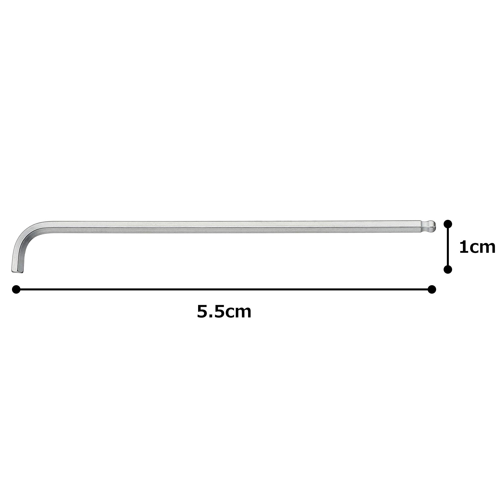 토네 숏 볼포인트 L형 육각렌치 BS-1.5S 1.5mm 이미지 4