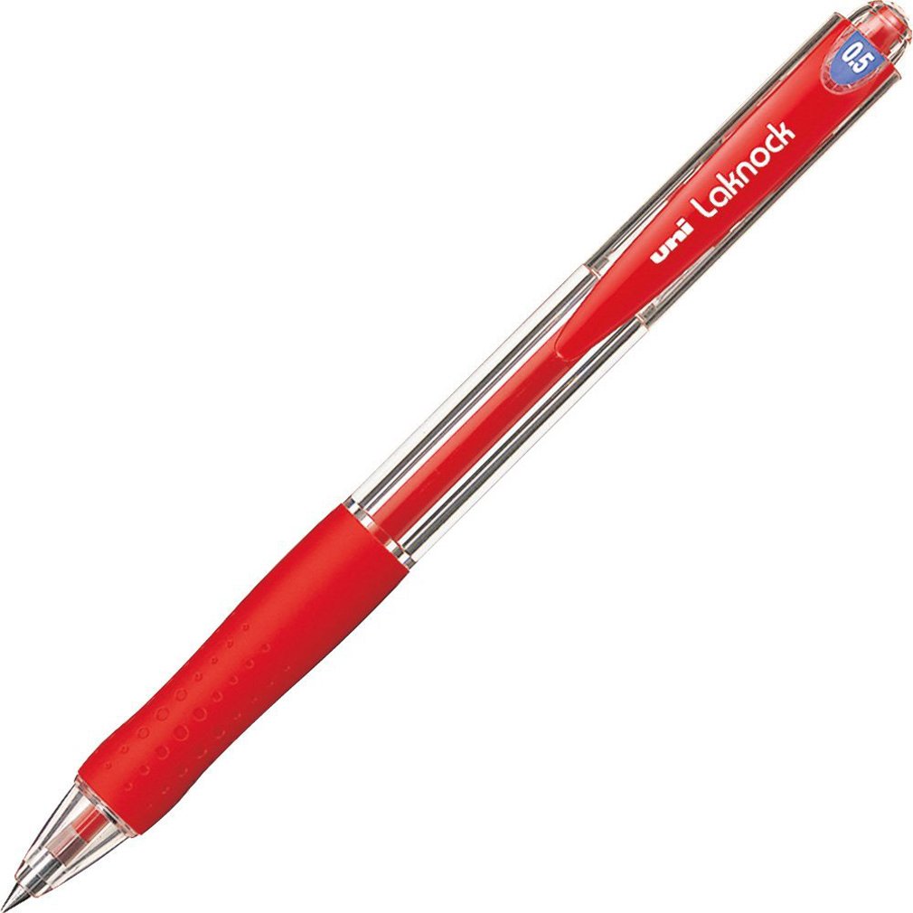 미쓰비시 연필 베리라쿠노크 유성 볼펜 SN10005.15 0.5mm 레드 레드 10본