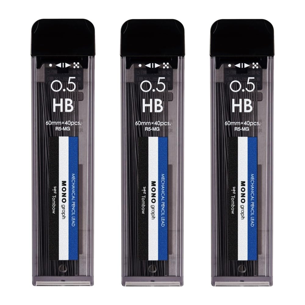 톰보 모노그래프 MG 0.5mm HB 샤프심 ECG322 모노컬러 3개 1개입