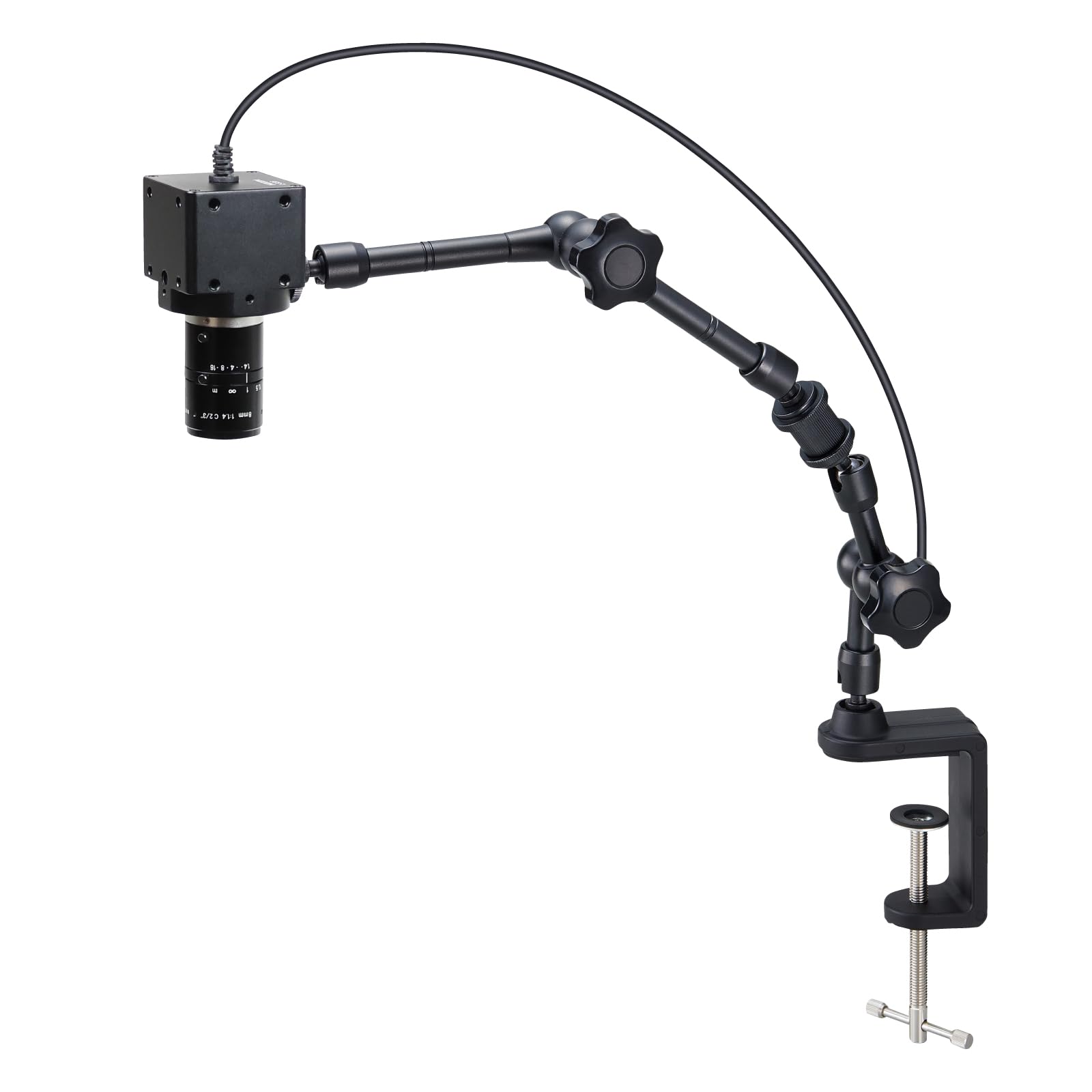 호잔 500만 USB 연결 500만 화소 초점거리 8mm 작동거리 100mm-∞ 암 클램프