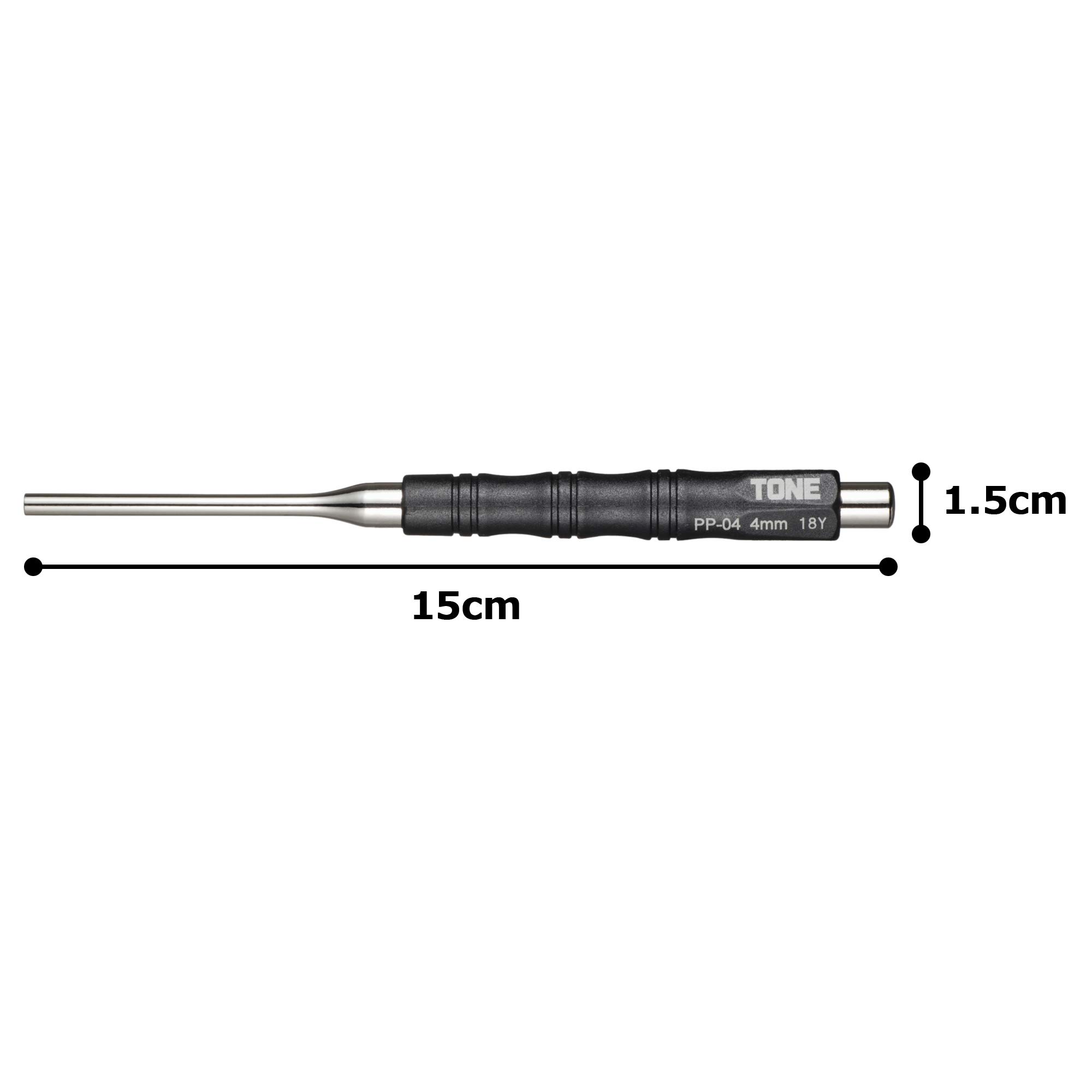 토네 PP-04 4mm 핀펀치 블랙 이미지 3