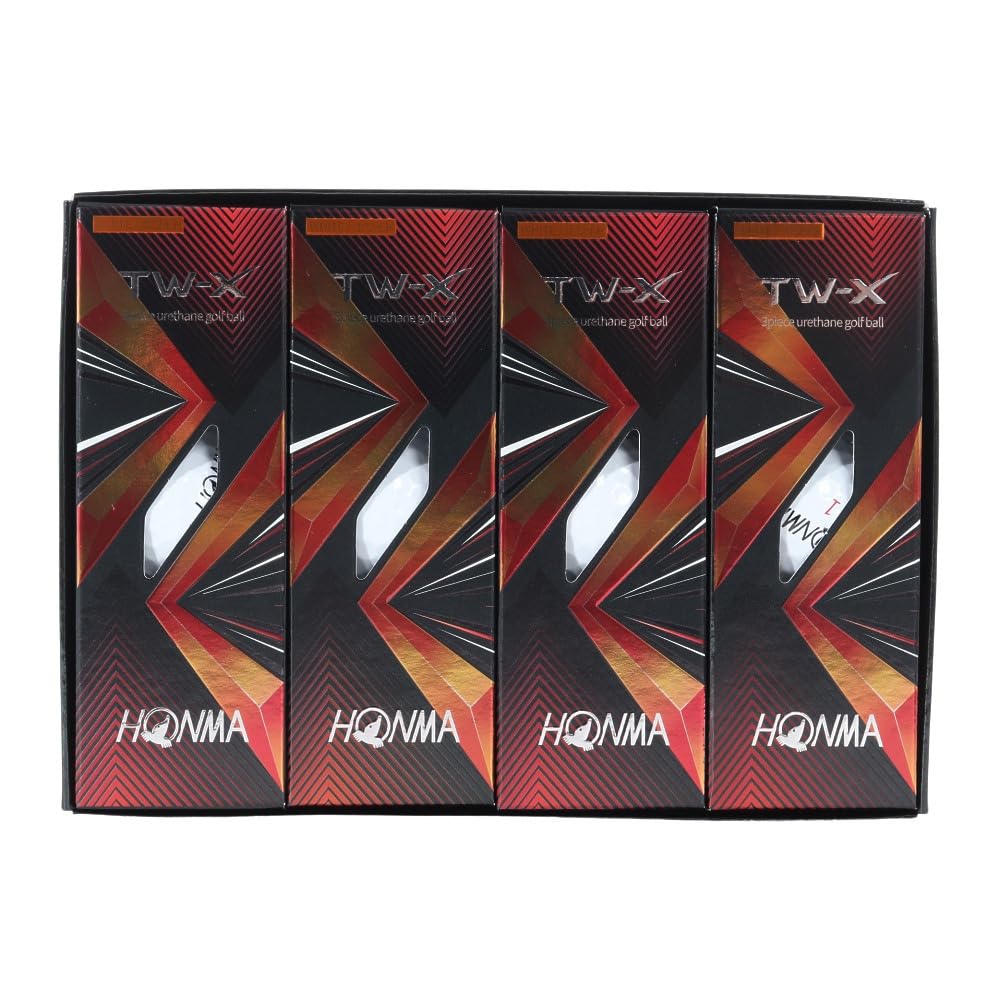 혼마 투어월드 TW-X 2021년형 화이트 1더즌 12구 3피스 골프공 이미지 3