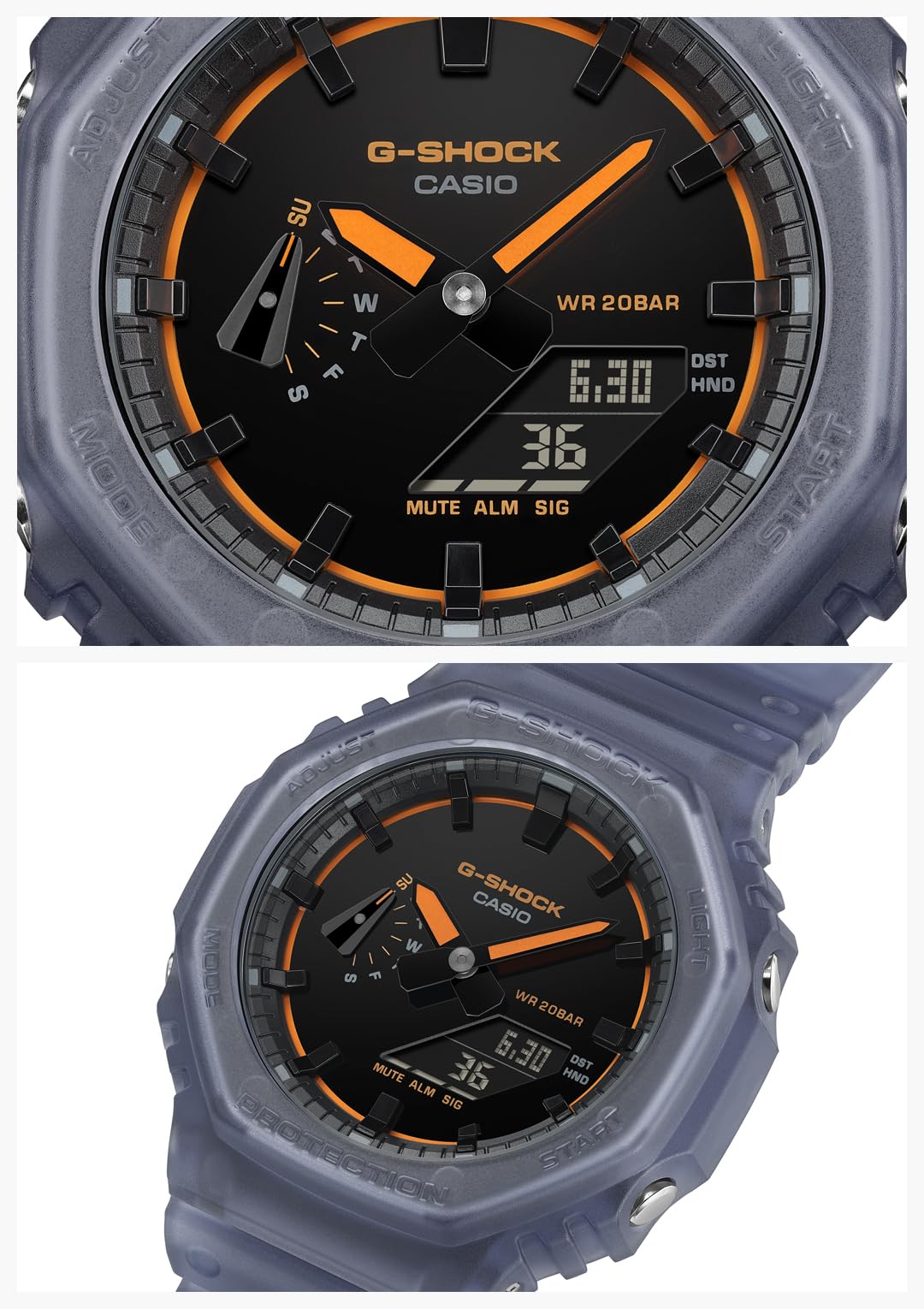 카시오 지샥 GA-2100K-2AJF 아날로그 디지털 손목시계 스페셜 컬러 네이비 이미지 3