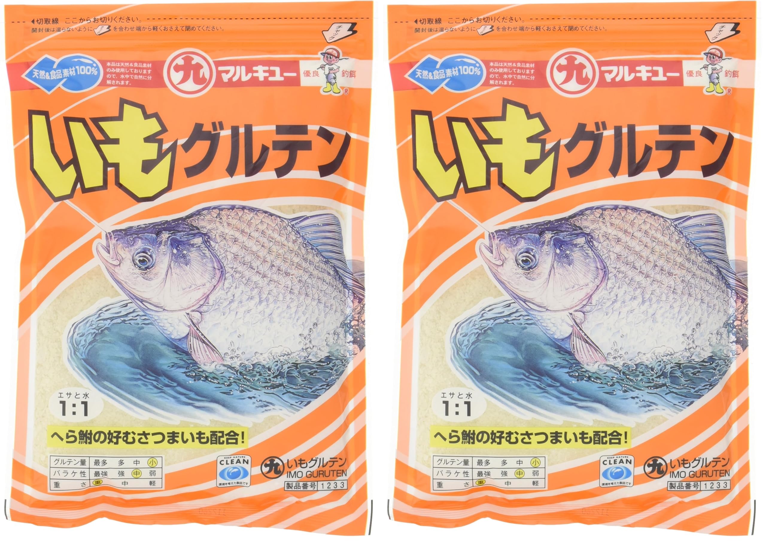 마루큐 이모 글루텐 1233 250g 2개입 떡밥