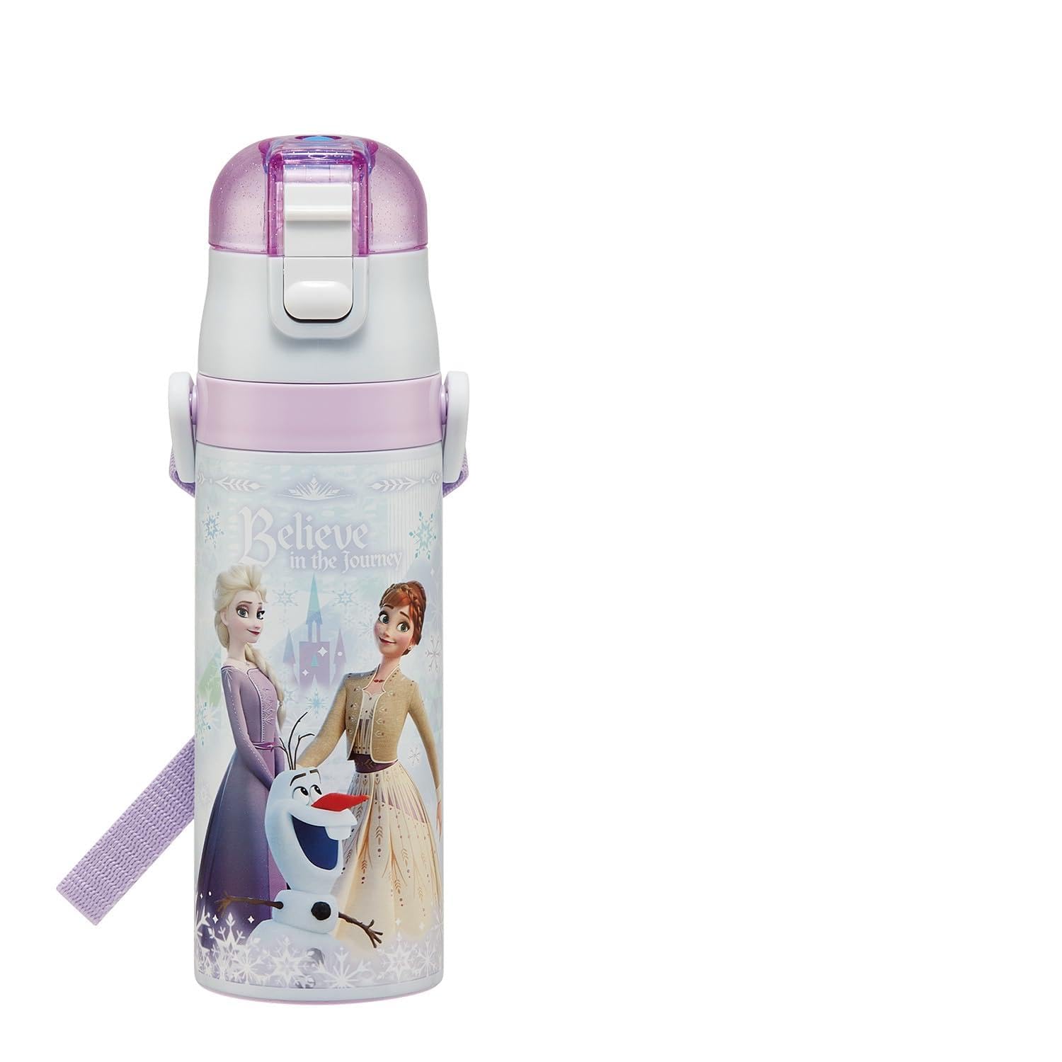 스케이터 겨울왕국 470ml 원터치 보냉 스테인리스 물병
