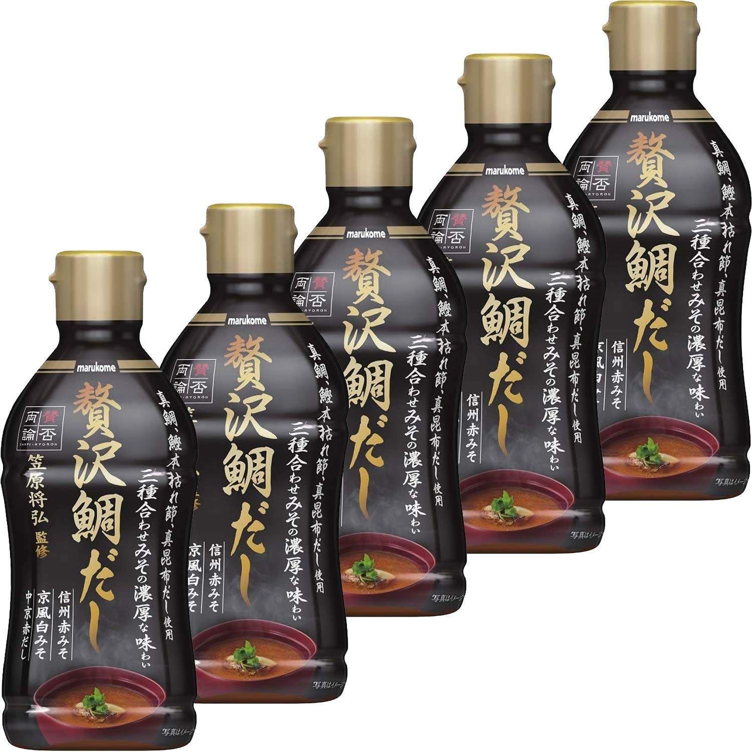 마루코메 산피료론 액상 된장 도미 육수 430g 5개입