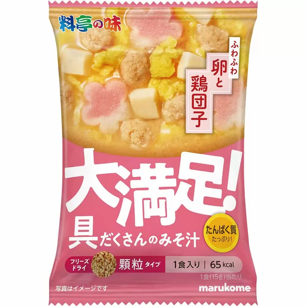 마루코메 다이만조쿠 계란 닭고기 완자 즉석 된장국 10개입 과립형