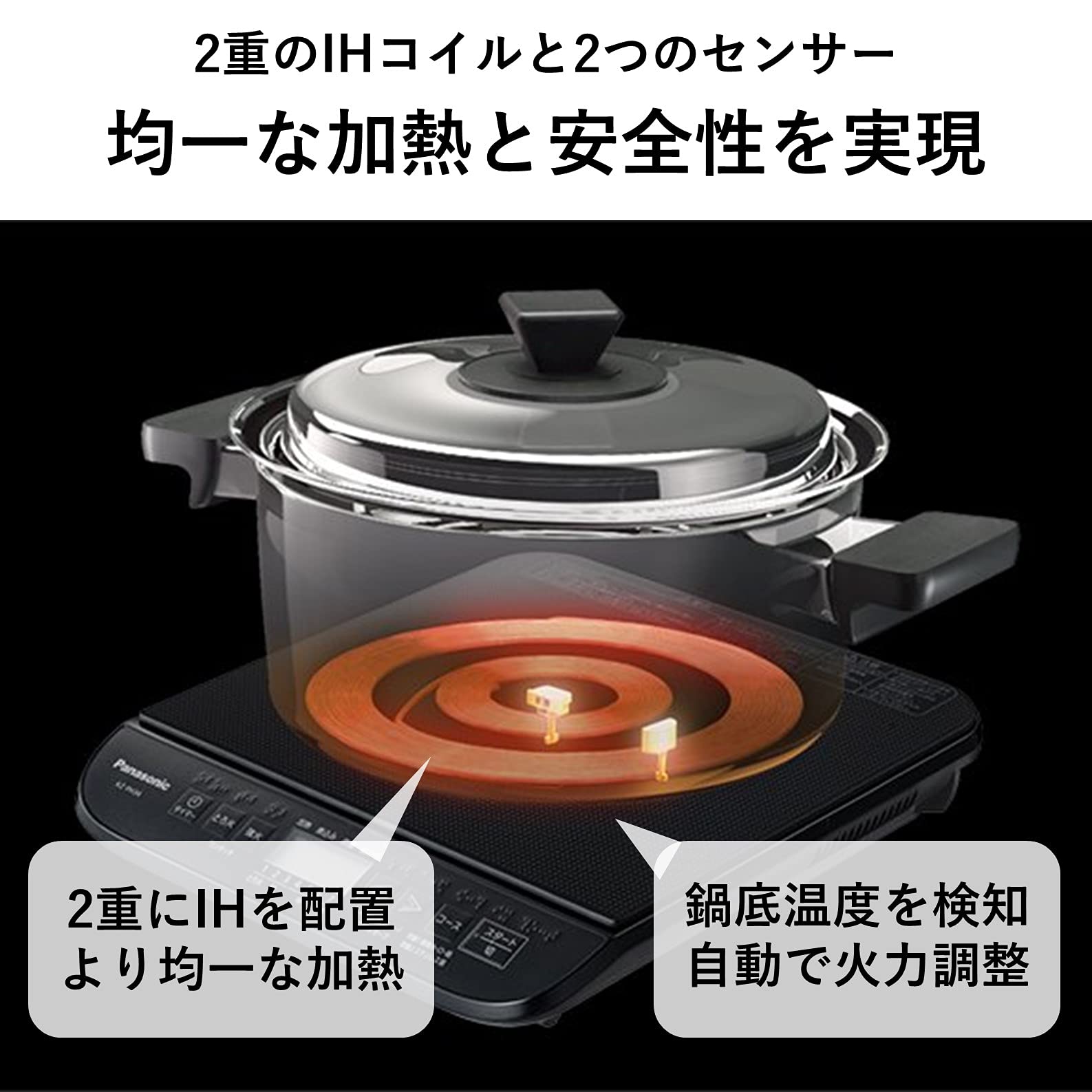 파나소닉 탁상용 인덕션 KZ-PH34-K 1400W 이미지 3