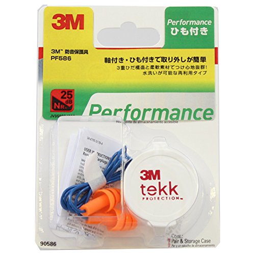 3M 귀마개 PF586 오렌지 방음 보호구 1쌍 이미지 2