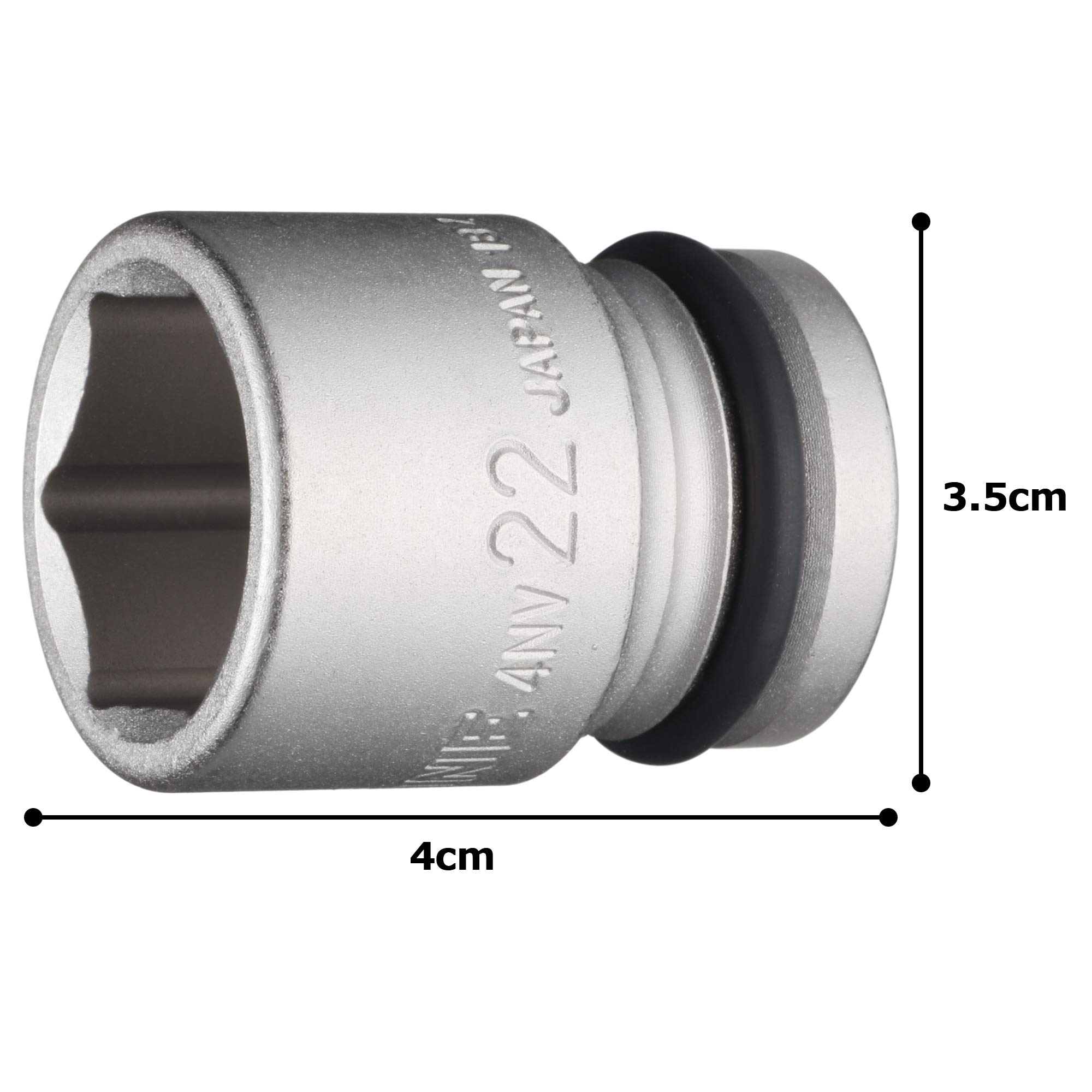 토네 HP4NV-22 22mm 임팩트 소켓 12.7mm 이미지 5