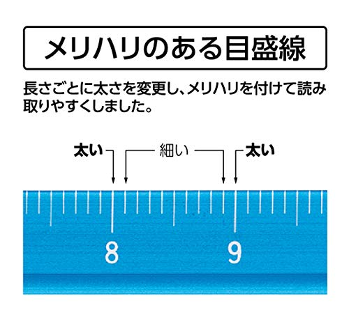 신와 알루미늄 삼각스케일 B-15 15cm 건축용 블루 74978 이미지 4