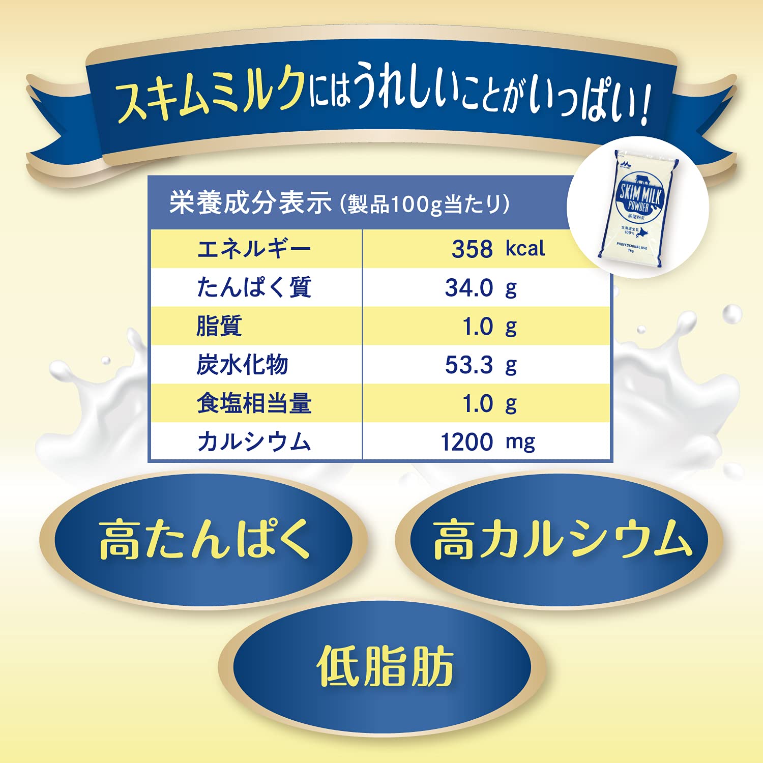 모리나가 탈지분유 1kg 국산 생유 100퍼센트 제빵용 분말 1)1000g 이미지 2
